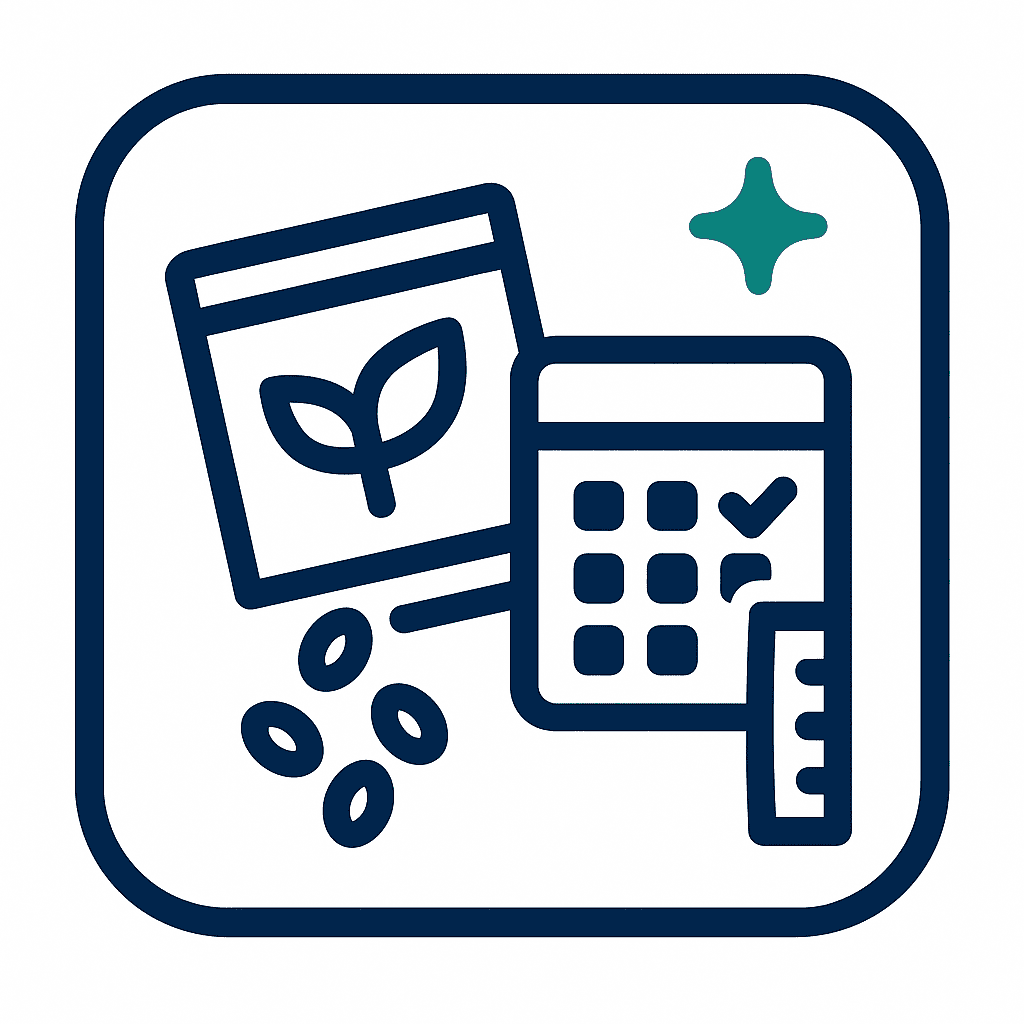Seed Quantity & Planting Schedule Calculator