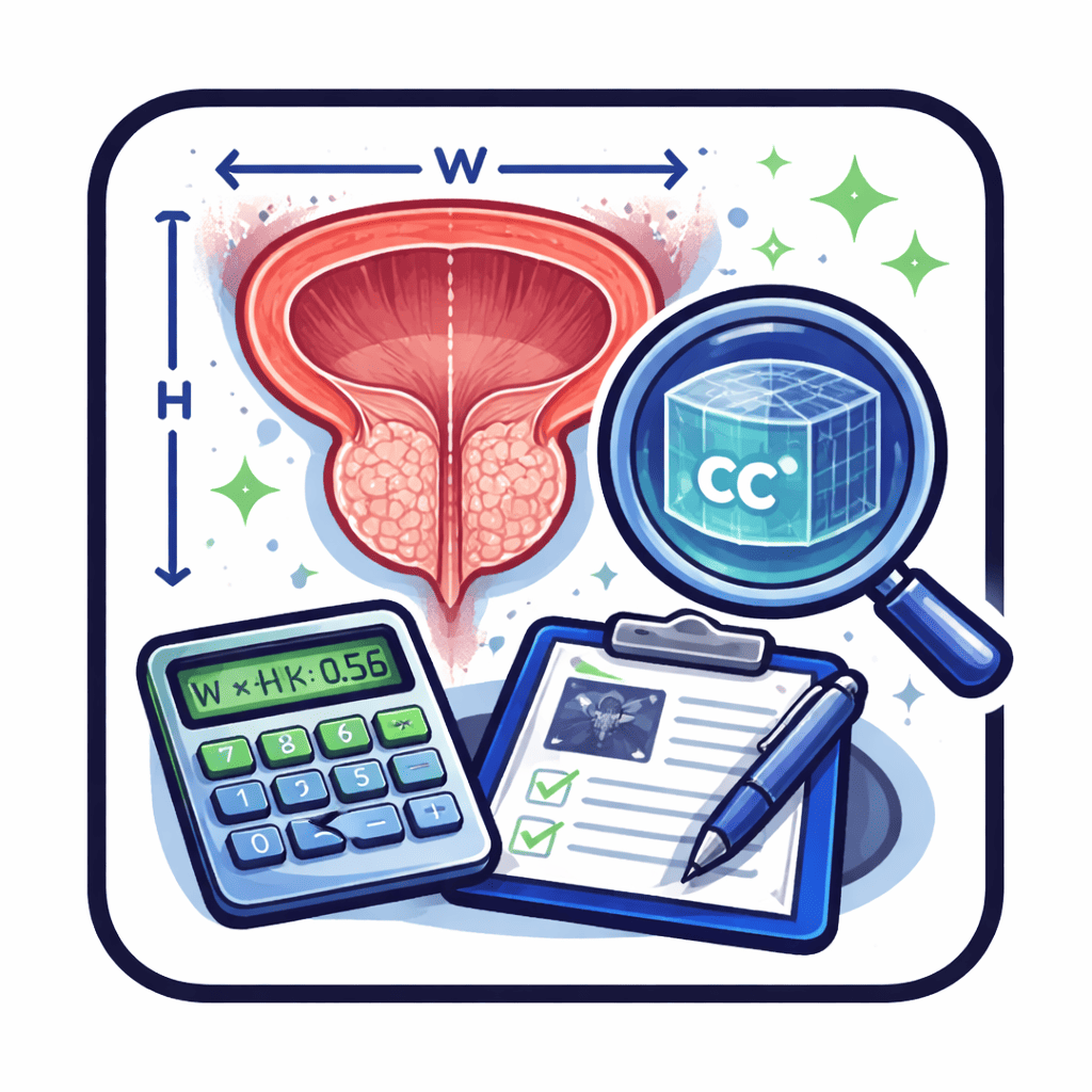 prostate volume calculation image